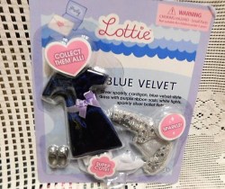 7" LOTTIE DOLL BLUE VELVET DRESS, BOLERO, SHOES OUTFIT NIP 2017